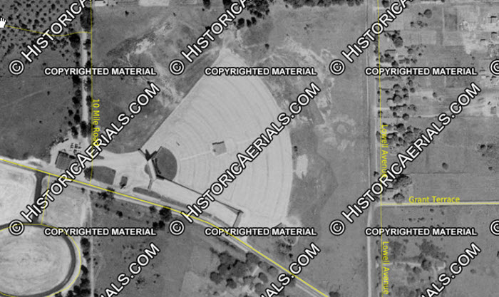 Auto Theatre - 1955 Aerial (newer photo)